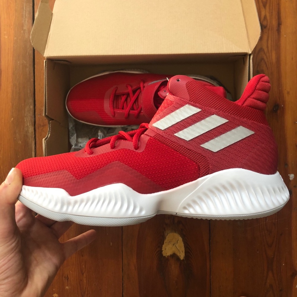 Adidas Red Basketball Sneakers